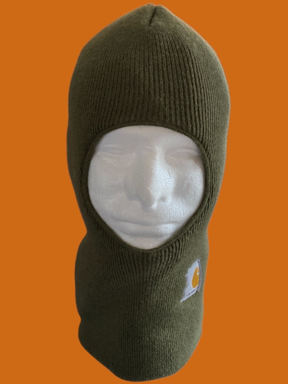 The Carhartt Knit Insulated Face Mask OSFA Olive Green EUC